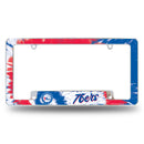 76Ers - Tie Dye Design - All Over Chrome Frame (Bottom Oriented)
