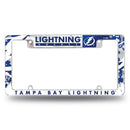 NHL Tampa Bay Lightning 12" x 6" Chrome All Over Automotive License Plate Frame for Car/Truck/SUV By Rico Industries