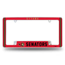 Senators Alternate Design All Over Chrome Frame - Bottom Oriented