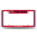 Panthers - Fl Alternate Design All Over Chrome Frame - Top Oriented