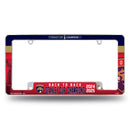 Florida Panthers 2025 Stanley Cup Champions All Over Chrome Frame