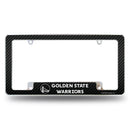 Warriors Carbon Fiber Design All Over Chrome Frame
