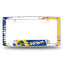 Warriors Tie Dye Design All Over Chrome Frame