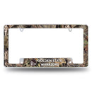 Warriors / Mossy Oak Camo Break-Up Country All Over Chrome Frame (Bottom Oriented)