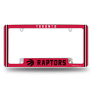 Raptors Alternate Design All Over Chrome Frame - Bottom Oriented