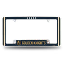 Golden Knights Alternate Design All Over Chrome Frame - Bottom Oriented