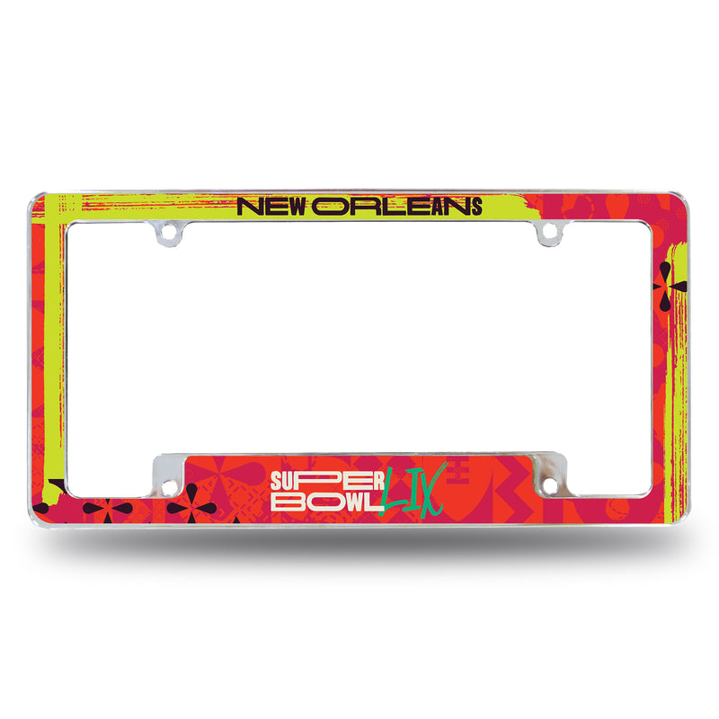 Super Bowl LIX Generic All Over Chrome License Plate