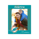 Miami Dolphins Acrylic Shape Cut 3X4" Picture Frame With Magnetic Easel