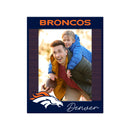 Denver Broncos Acrylic Shape Cut 3X4" Picture Frame With Magnetic Easel
