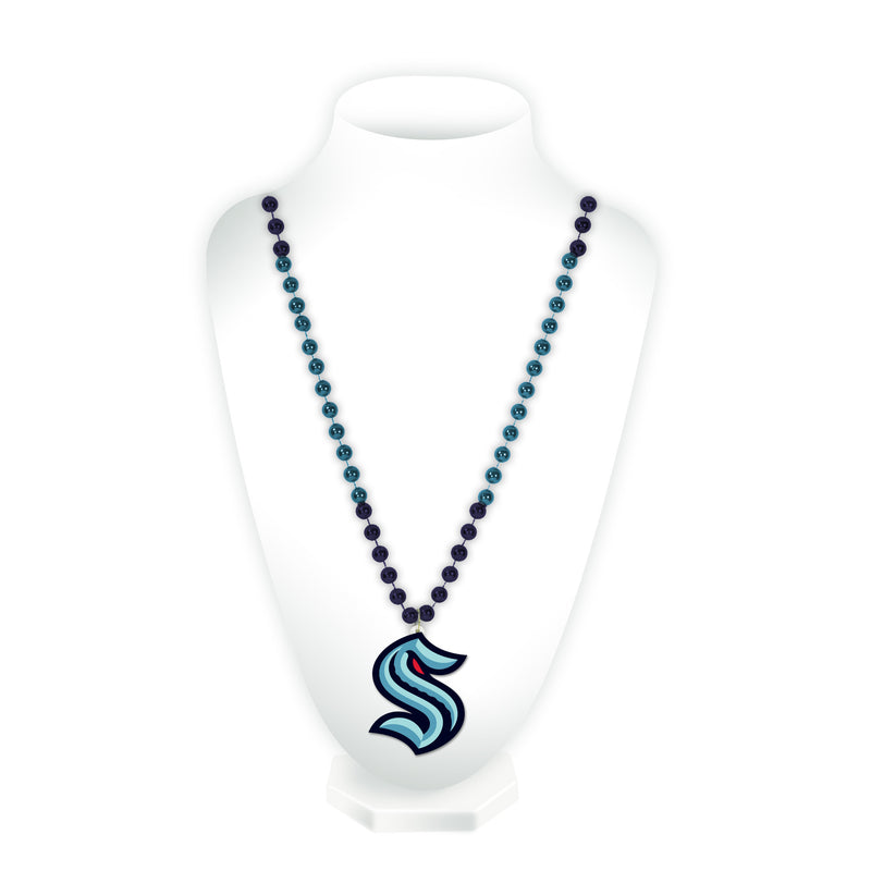 Seattle Kraken Sport Beads With Molded Medallion