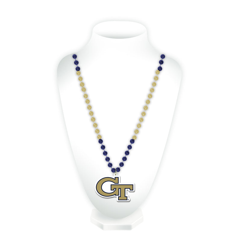 Georgia Tech Sport Beads With Medallion
