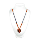 Chicago Bears Team Color Sports Beads with Molded Logo Medallion