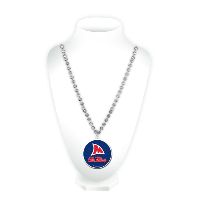 Mississippi University - Landshark Alternate Logo - Medallion Beads