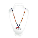 Broncos Sport Beads With Medallion