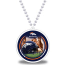 Broncos Sport Beads With Medallion