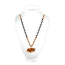 Oklahoma State Sport Beads With Medallion