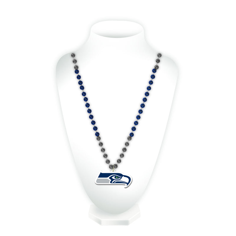 Seahawks Sport Beads With Medallion