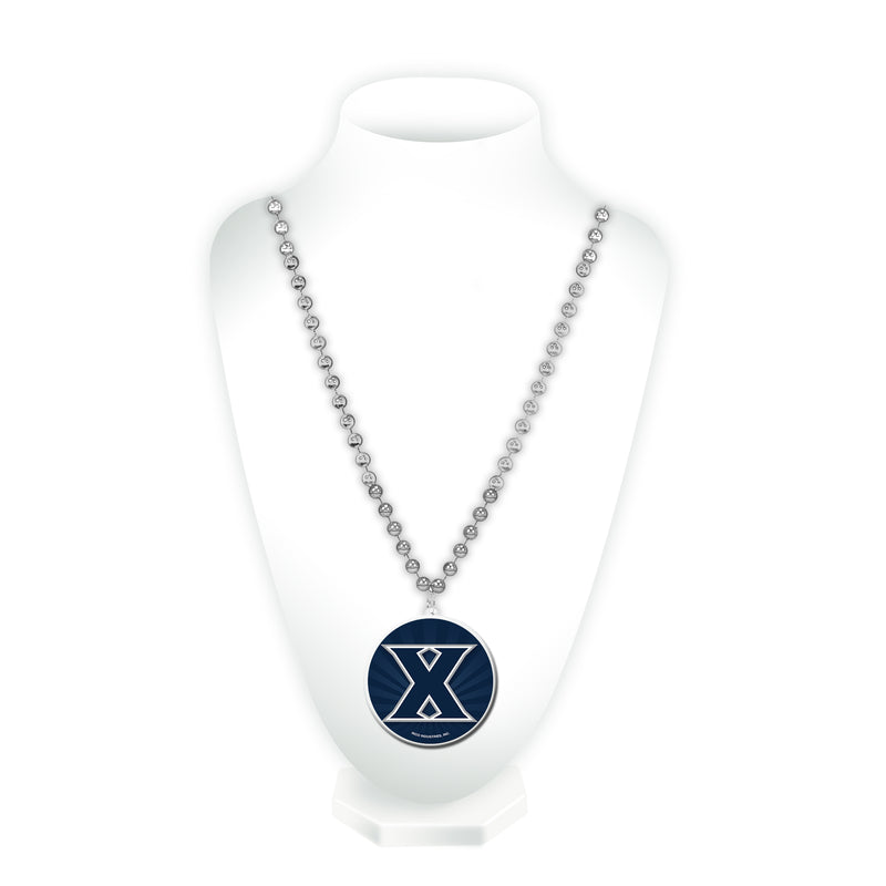 Xavier Musketeers Sport Beads With Round Medallion