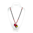 Illinois St Sport Beads With Medallion