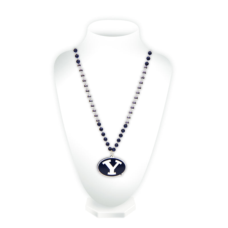 Byu Sport Beads With Medallion