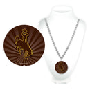 Wyoming University Sport Beads With Medallion (Printed)