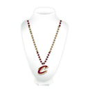 Cavaliers Team Color Sport Beads With Molded Medallion
