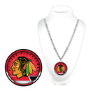 Blackhawks Sport Beads With Medallion
