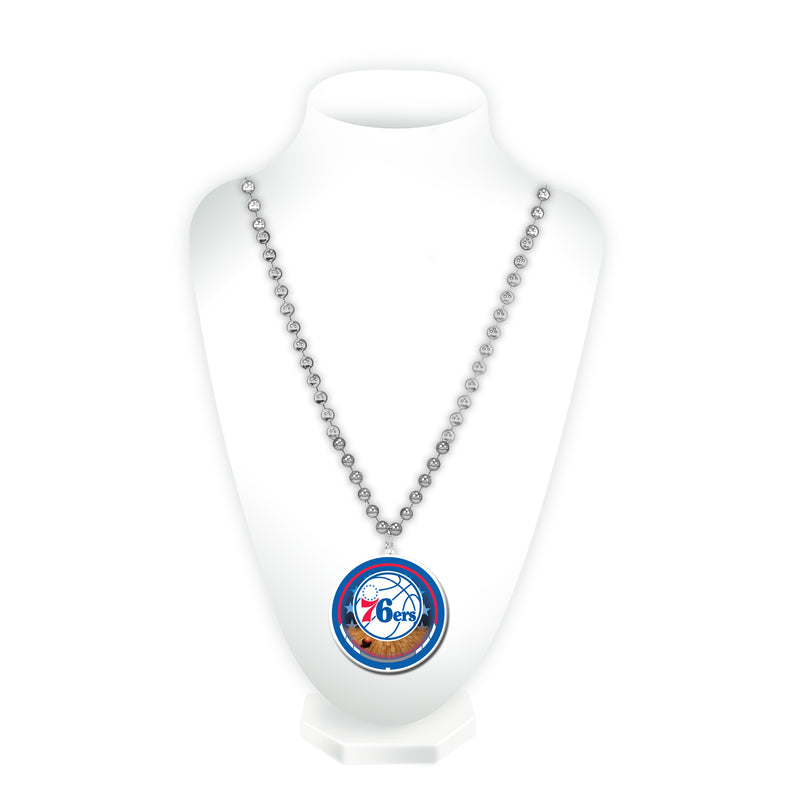 76ers Sport Beads With Medallion