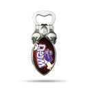 NCAA Western Carolina Catamounts Magnetic Bottle Opener, Stainless Steel, Strong Magnet to Display on Fridge By Rico Industries