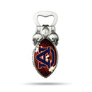 NCAA Auburn Tigers Magnetic Bottle Opener, Stainless Steel, Strong Magnet to Display on Fridge By Rico Industries