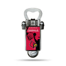 NCAA Louisville Cardinals Magnetic Bottle Opener, Stainless Steel, Strong Magnet to Display on Fridge By Rico Industries