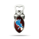 NFL Detroit Lions Magnetic Bottle Opener, Stainless Steel, Strong Magnet to Display on Fridge By Rico Industries