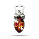 NCAA Iowas State Cyclones Magnetic Bottle Opener, Stainless Steel, Strong Magnet to Display on Fridge By Rico Industries