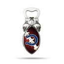 NFL Indianapolis Colts Magnetic Bottle Opener, Stainless Steel, Strong Magnet to Display on Fridge By Rico Industries
