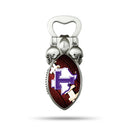 NCAA Tarleton State Texans Magnetic Bottle Opener, Stainless Steel, Strong Magnet to Display on Fridge By Rico Industries