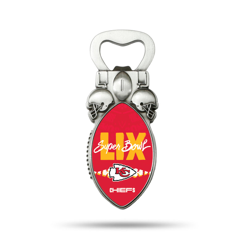 Kansas City Chiefs 2025 Super Bowl LIX Bound Bottle Opener Magnet