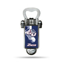 NCAA Gonzaga Bulldogs Magnetic Bottle Opener, Stainless Steel, Strong Magnet to Display on Fridge By Rico Industries