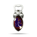 NCAA Kansas State Wildcats Magnetic Bottle Opener, Stainless Steel, Strong Magnet to Display on Fridge By Rico Industries