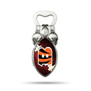 NFL Cincinnati Bengals Magnetic Bottle Opener, Stainless Steel, Strong Magnet to Display on Fridge By Rico Industries