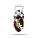NFL Los Angeles Chargers Magnetic Bottle Opener, Stainless Steel, Strong Magnet to Display on Fridge By Rico Industries