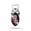 NCAA James Madiscon Dukes Magnetic Bottle Opener, Stainless Steel, Strong Magnet to Display on Fridge By Rico Industries