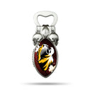 NCAA Missouri Tigers Magnetic Bottle Opener, Stainless Steel, Strong Magnet to Display on Fridge By Rico Industries