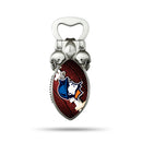 NCAA Wisconsin-Platteville Pioneers Magnetic Bottle Opener, Stainless Steel, Strong Magnet to Display on Fridge By Rico Industries