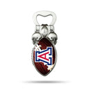 NCAA Arizona Wildcats Magnetic Bottle Opener, Stainless Steel, Strong Magnet to Display on Fridge By Rico Industries