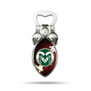 NCAA Colorado State Rams Magnetic Bottle Opener, Stainless Steel, Strong Magnet to Display on Fridge By Rico Industries
