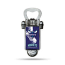 NBA Charlotte Hornets Magnetic Bottle Opener, Stainless Steel, Strong Magnet to Display on Fridge By Rico Industries