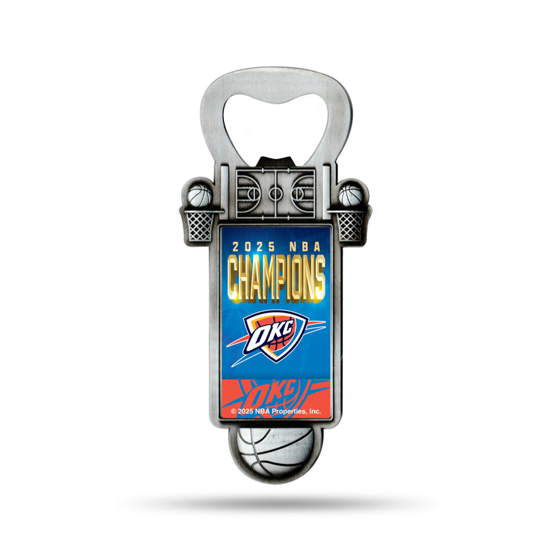 OKC Thunder 2025 NBA Champions Bottle Opener Magnet