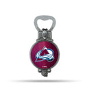 NHL Colorado Avalanche Magnetic Bottle Opener, Stainless Steel, Strong Magnet to Display on Fridge By Rico Industries