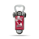 NBA Chicago Bulls Magnetic Bottle Opener, Stainless Steel, Strong Magnet to Display on Fridge By Rico Industries