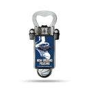NBA New Orleans Pelicans Magnetic Bottle Opener, Stainless Steel, Strong Magnet to Display on Fridge By Rico Industries